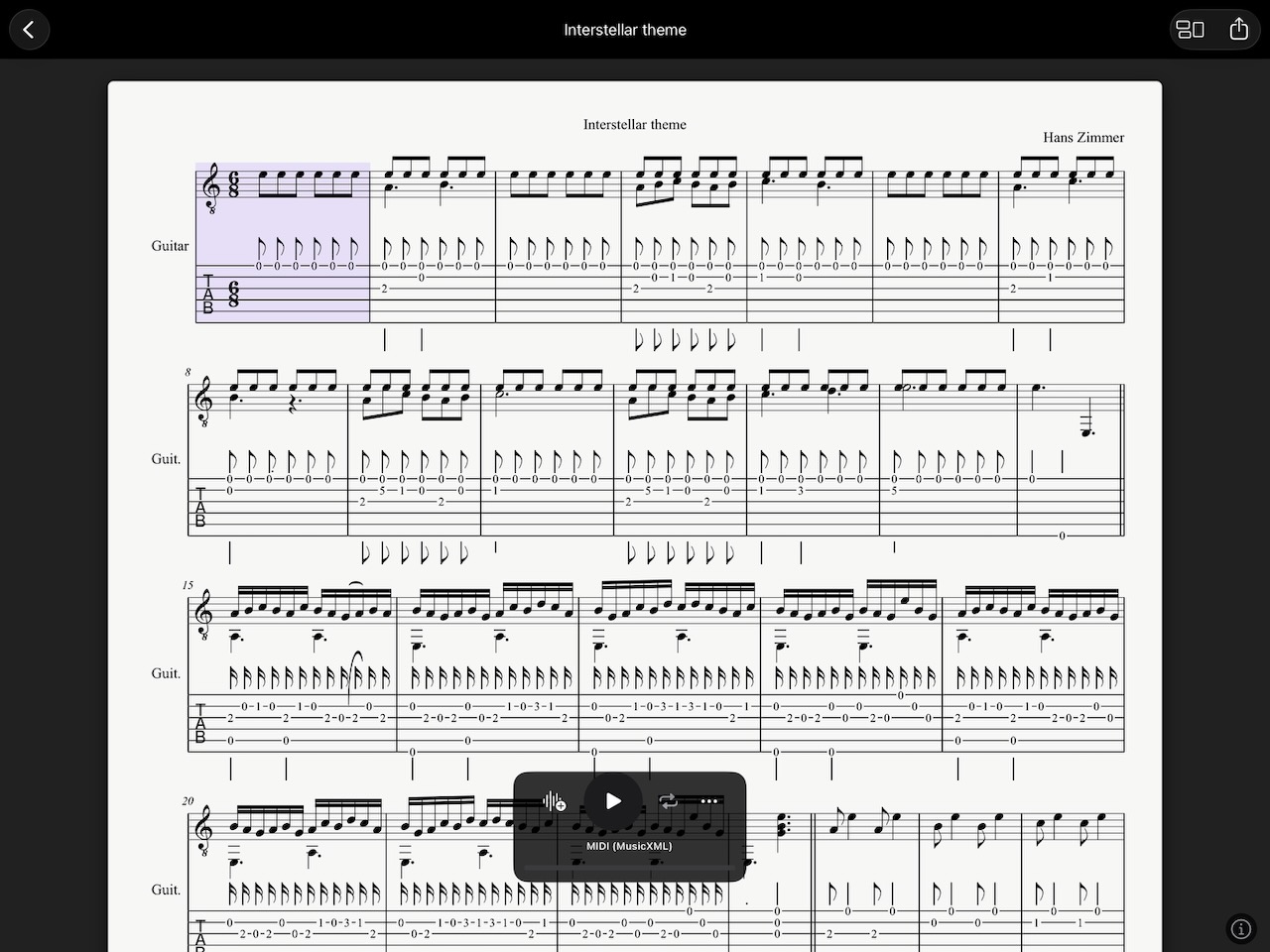 NovaNota auf iPad